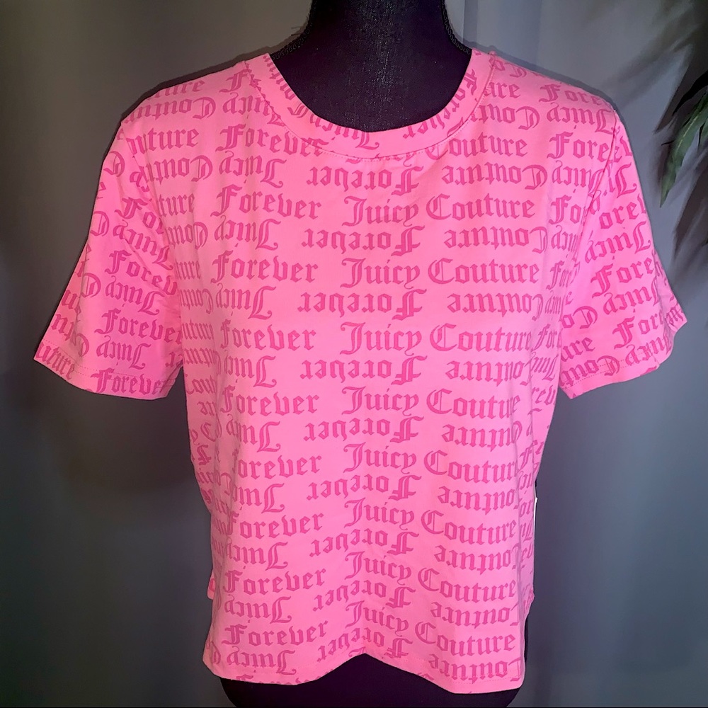 Pink Juicy Couture x F21 ‘Forever Couture’ Cropped Tee